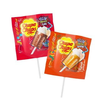 Chupa Chups Fizzy Drinks Portakal Kolalı Lolipop